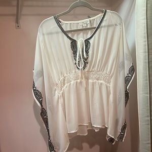 M flowy sheer top